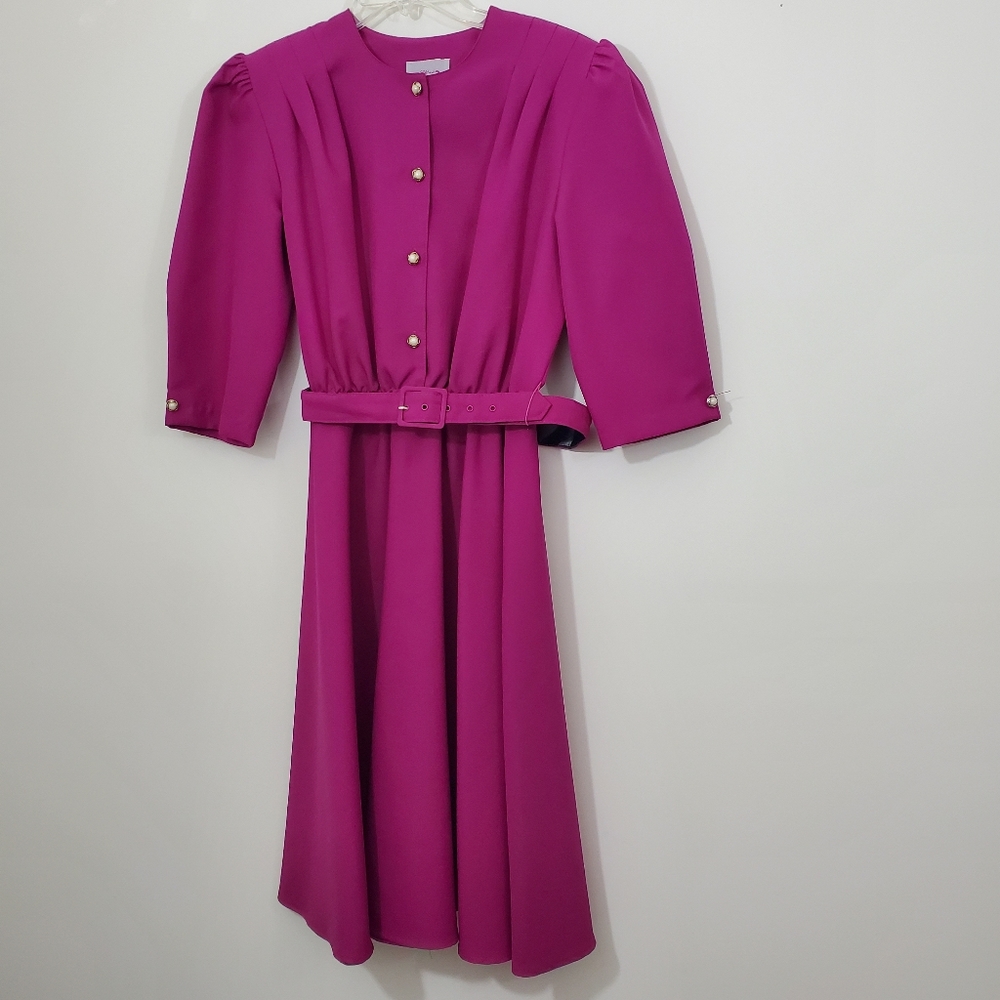 California Looks Fushia Dress, Size 14P